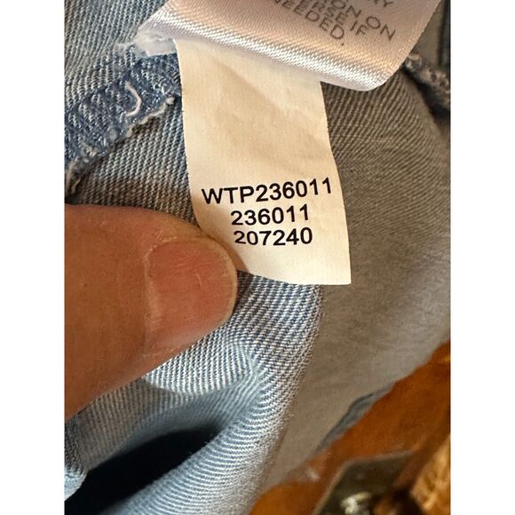 J. Jill Denim Floral Button down Cap Sleeve Collared Blouse - Picture 4 of 8